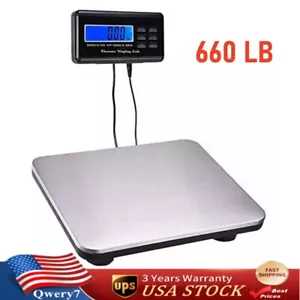 660LB Heavy Duty Digital Industry Shipping Postal Platform Scale Weight 300kg - Picture 1 of 12