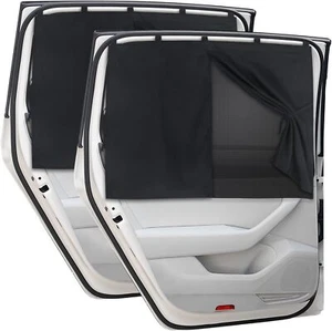 Magnetic Car Window Shades, 2PCS Double Layer Sunshade Curtains for Baby - Picture 1 of 7
