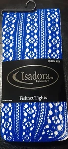 Isadora Paccini NY Fashion Netzstrumpfhose • Ultra-Blau • QUEEN SIZE - Bild 1 von 5