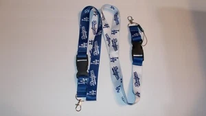 Two Los Angeles Dodgers Lanyards MLB Baseball - Printed on Both Sides 25" Long - Picture 1 of 1