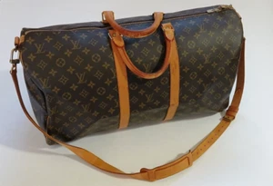 Louis Vuitton Keepall 55 Duffel Bag Brown Monogram - Good Pre-Owned Condition - Picture 1 of 8