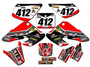 2000-2003 XR 50 PODIUM Red Senge Graphics Kit Compatible with Honda - Picture 1 of 10