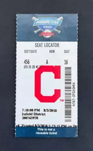 Ohtani Rookie 2018 Used Ticket Stub Career Home Run #10, #11, 8.3.2018 @Cle RARE - Bild 1 von 5