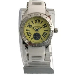 Aquaswiss Swissport M Ladies White Rubber and Stainless Steel Watch New - Picture 1 of 7