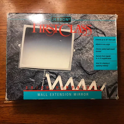 Extendable 2 Sided Makeup Mirror Wall Arm Shaving Swivel Magnifying Bathroom NEW - Image 1 of 4