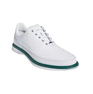 Zapatos de golf Adidas MC80 sin clavos - IE3526 - blancos/plateados/verdes universitarios - 15 Foto 1 de 4