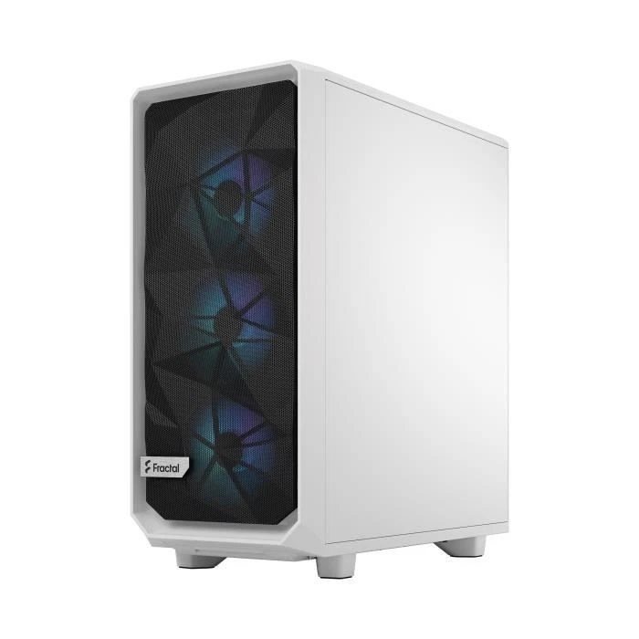 FRACTAL DESIGN Meshify 2 Compact RGB Blanc TG Boitier PC Moyen Tour ATX - Photo 1/4
