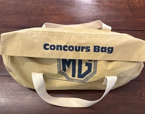 Vintage 70S LEDERMAN RUPP Rare MG CONCOURS BAG CANVAS DUFFLE TRAVEL - Picture 1 of 7