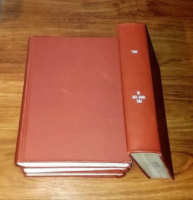 January-March 1967 Time Magazine 13 Hardcover Bound Issues - Image 1 of 4