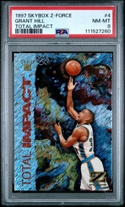 1997 Skybox Z-Force Total Impact #4 Grant Hill PSA 8 - Bild 1 von 2