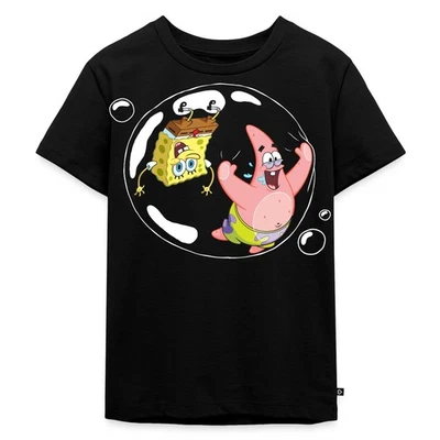 SPREADSHIRT Spongebob Schwammkopf Mit Patrick In Einer Blase Kinder Premium Bio T-Shirt