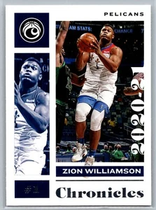 2020 Panini Chronicles #42 Zion Williamson New Orleans Pelicans FREE SHIP - Picture 1 of 2