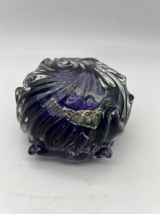 Abstrakte Kunst Glas Briefbeschwerer signiert vom Künstler 4,25"x 2,75" - Bild 1 von 8