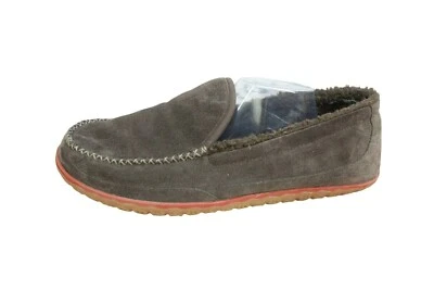 Zapatillas de mocasín de montaña forradas de lana de gamuza marrón oscuro LL Bean para hombre talla 14 M Foto 1 de 4