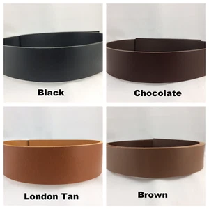 Unfinished Leather Belt Strip Blank Crafts 9-10 oz. Choice 7 widths & 4 colors - Picture 1 of 12