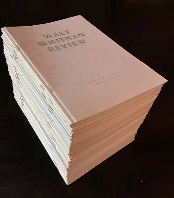 1959-1981 Walt Whitman Quarterly Review Newsletter 58 Issue Lot Leaves of Grass - Image 1 of 4