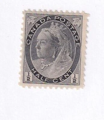 CANADA # 74-75 VF-MNH 1/2cts & 1cts Q/VICTORIA NUMERALS CAT VALUE $300 - Image 1 of 2
