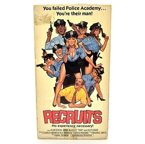 Recruits Vestron VHS 1986 sex comedy Police Academy Jon Mikl Thor - Picture 1 of 6