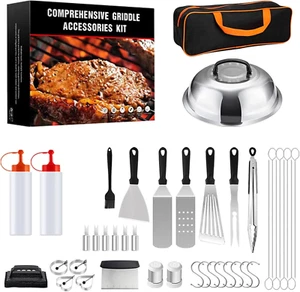 Set Di Attrezzi per Barbecue, 42 Pezzi Set Bbq Utensili, Set Grigliata Barbecue, - Foto 1 di 12