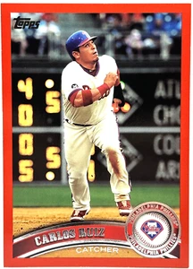 2011 Topps - Carlos Ruiz - Red /245 - Phillies Color Match - Picture 1 of 2
