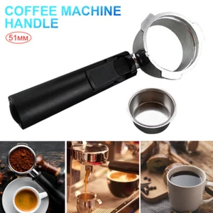 51 mm Kaffeebodenlos Portafilter Kaffeemaschine Portafilter Korbfilter - Bild 1 von 14