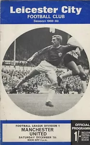 LEICESTER CITY V MANCHESTER UNITED ~ 7. DEZEMBER 1968 - Bild 1 von 1