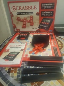 Scrabble Crossword Game Electronic Scoring, pre-owned, Complete - Picture 1 of 10