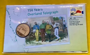 2022 $1 PNC Overland Telegraph 150 Years Perth Mint $1 Commemorative Coin - Picture 1 of 6