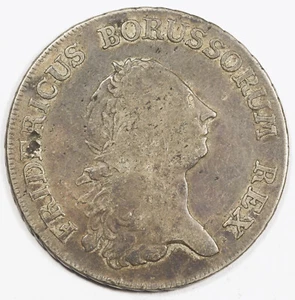 Germany Prussia 1772 A Taler/Thaler Silver Coin Fine/VF KM# 306.1 Friedrich II - Picture 1 of 2
