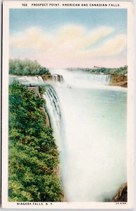 Prospect point American Canadian Falls Niagara New York Vintage Postcard WB - Picture 1 of 2