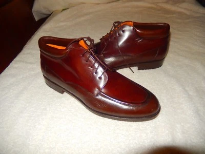 Nuevas botas con cordones Chukka marrón oscuro hechas a mano Mezlan Enzo 9 D AGOTADAS $698 Foto 1 de 4