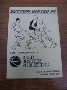 09/12/1989 Sutton United v Tottenham Hotspur [Friendly] (Four Pages) - Picture 1 of 1