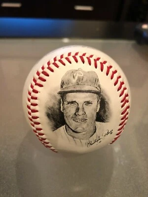 MLB Rich Ashburn Phillies Legends Fotoball Baseball - Image 1 of 4