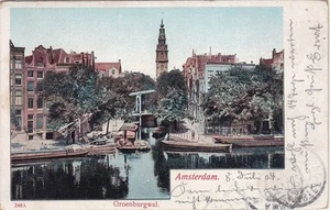 antica Litho-AK, Amsterdam, Groenburgwal - Foto 1 di 1