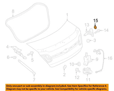 Ford OEM 10-19 Police Interceptor Sedán-Bloqueo Tapa Cilindro DG1Z7842528A Foto 1 de 2