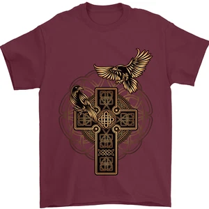 Camiseta para hombre Odins Celtic Raven Viking Thor Ragnar nórdica 100 % algodón - Imagen 1 de 106