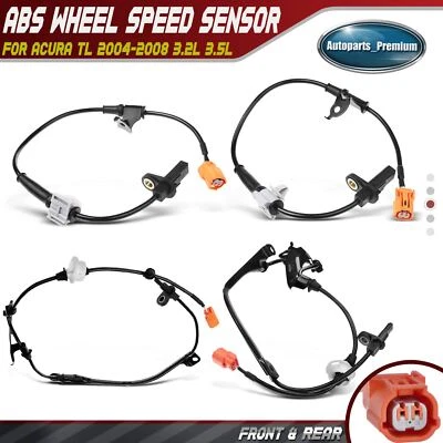 Sensores de velocidad de rueda ABS laterales delanteros y traseros 4 piezas para Acura TL 2004-2008 3,2 L 3,5 L Foto 1 de 4