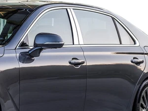 Stainless Steel Pillar Trim 4Pc For 2017-2022 Genesis G90 - Picture 1 of 4