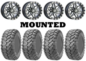 Kit 4 Maxxis Ceros MU07 26x9-14 on Sedona Split Six Beadlock Machined 6 VIK - Picture 1 of 5