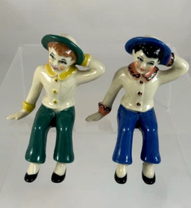 Figura de estante Ceramic Arts Studio Jack en azul o verde, 3 1/4" t. ELECCIÓN - Imagen 1 de 7