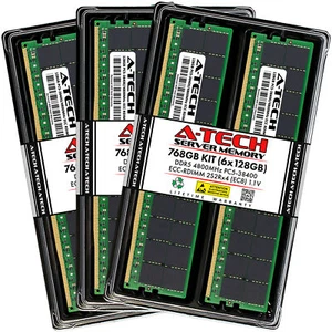 768GB 6x128GB PC5-4800 EC8 RDIMM ThinkMate GPX-XS8-24S4-4GPU QH12 QH8 Memory RAM - Picture 1 of 1