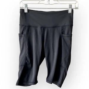 Qualidyne Women’s Black Biker Shorts With Pockets Size Small - Picture 1 of 5