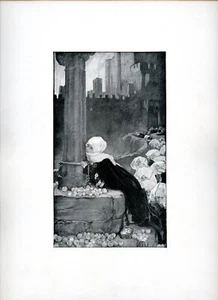 Buon venerdì mattina, di Edwin Abbey, 1898 stampa d'arte d'epoca - Foto 1 di 4