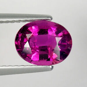 1.43 ct LUSTROUS PURPLE PINK 100%  NATURAL RUBELLITE - OVAL * See VDO  3391 LT