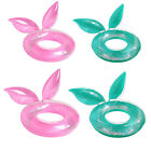 Cute Rabbit Ears Modeling Swimming Ring Thickening Pool Floats Ring for Kids