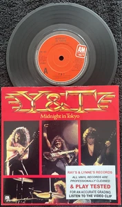 Y & T – Midnight In Tokyo 7'' Vinyl 1983 CLEANED/PLAY TESTED EX/VG+ VIDEO CLIP - Picture 1 of 8