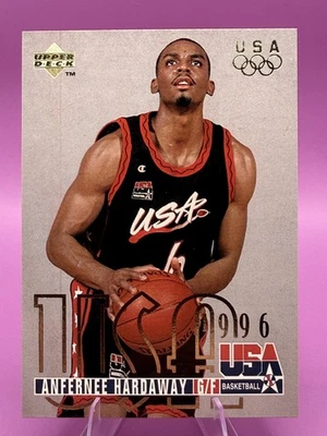 1995-96 Upper Deck #316 Anfernee Hardaway Team EE. UU. Baloncesto Foto 1 de 2