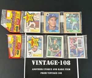 1987 & 1988 Topps Baseball Unopened Rack Pack lot/2 Mark McGwire RC! Both Clean - Picture 1 of 5