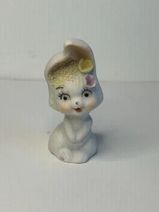 Vintage Napcoware Flirty Bunny Figurine Bisque Collectible Spaghetti Hair - Picture 1 of 7