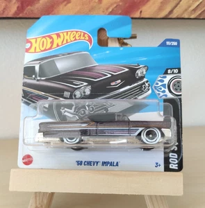 Hot Wheels '58 Chevy Impala 2025 111/250 Rod Squad 8/10 HYX38 - Foto 1 di 2